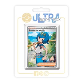Soutien de Néphie (Tracys Support) 207/167 Secret Full Art Trainer - Ultraboost X Écarlate et Violet 6 - Mascarade Crépusculaire Box with 10 French Pokémon Cards