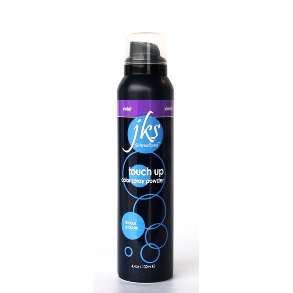 JKS Touch Up Spray VIOLET, temporary hair color spray powder. No commitment hair color