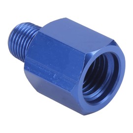 M12 Female To 1/8 NPT Male Adapter, Blue M12x1.25 Connector Oil Resistance Aluminium Alloy for Auto