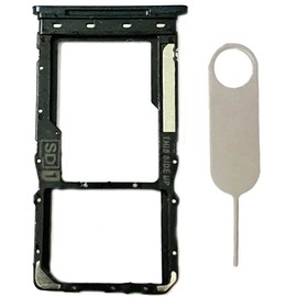 Single Sim Card Tray Slot Holder Micro SD Card Replacement for Motorola Moto G Power 2022 XT2165 Incl Card Ejector pin (Black)