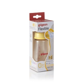 Pigeon Flexible Slim Neck Baby Bottle for 0+ Months Babies, 160ml, PPSU, 1-Pack