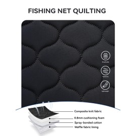 Harrison Howard Equestrian All Purpose Saddle Pad High-Performance English Saddle Pad with Superior Shock Absorption Black