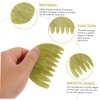 OHPHCALL Jade Scalp Massage Comb Wide Tooth Guasha Tool for