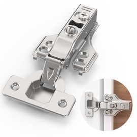 COSYCOVE 5 Pairs 10 Packs Full Overlay Soft Close Cabinet Hinges,3/4 inch Face Frame Soft Close Hinges with Hydraulic Damper,Concealed 3D Adjustable for Face Frame&Frameless Cabinets