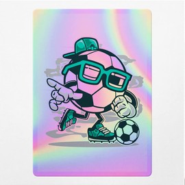 Holographic Decal Stickers of Street Soccer Premium Waterproof Vinyl Decal Stickers for Laptop Phone Accessory Helmet Car Window Mug Tuber Cup Door Wall Decoration NVCVER3g32961HO