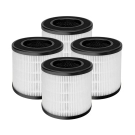 Nispira PU-P05 AC201B 3-in-1 Replacement Filter for FULMINARE Air Purifier, 4 Pk