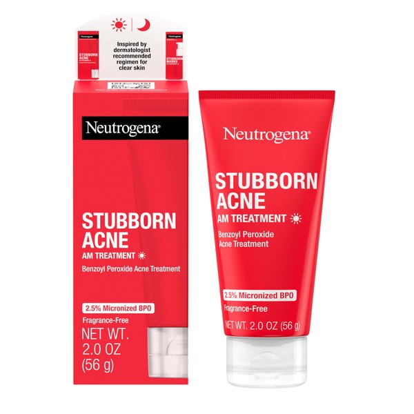 Neutrogena Stubborn Acne AM Face Treatment with 2.5% Micronized Benzoyl