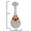 ACK Plump Bistro White Chef Hand Painted Ceramic Spoon Rest,Cooking