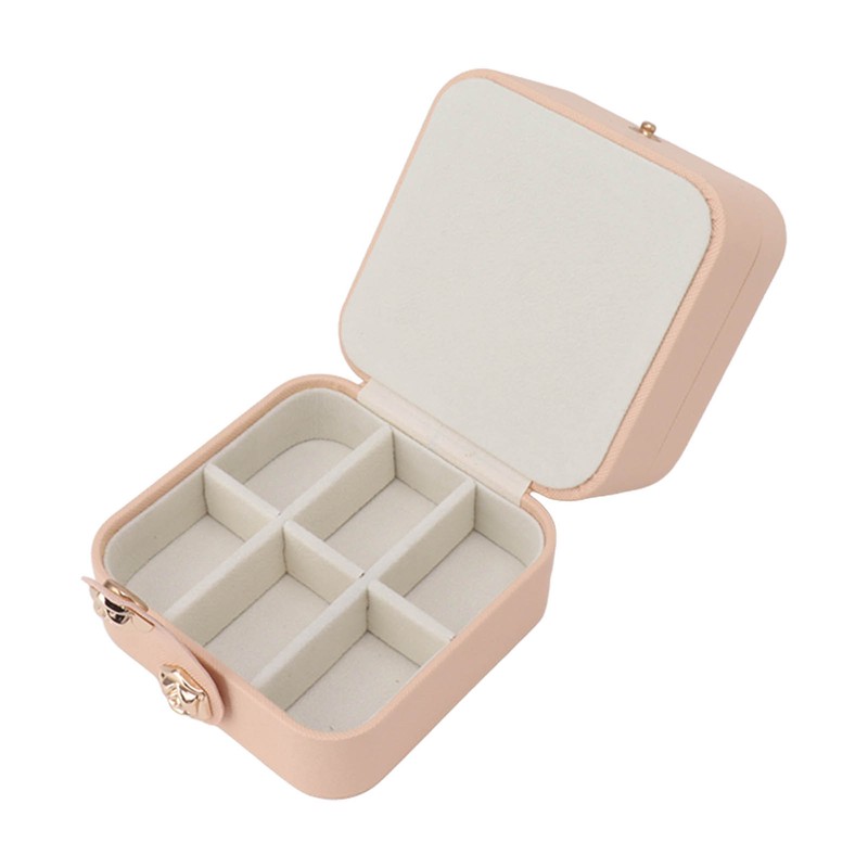 Travel Jewelry Box Organizer Small Portable Storage Case 2 Layer