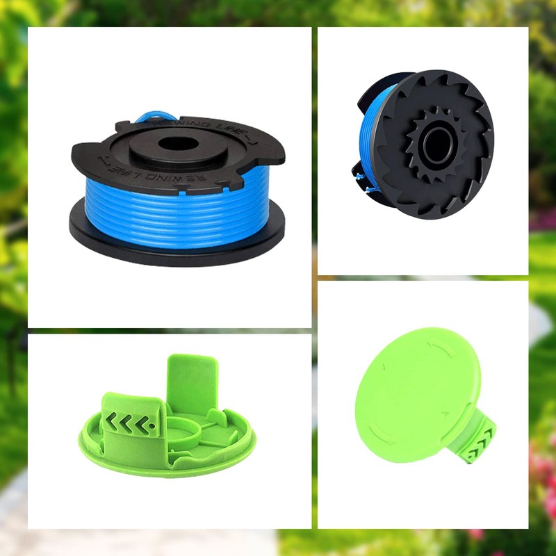 CDIYTOOL Greenworks G24LT Trimmer Spool Lines, 4.9m long 1.65mm dia