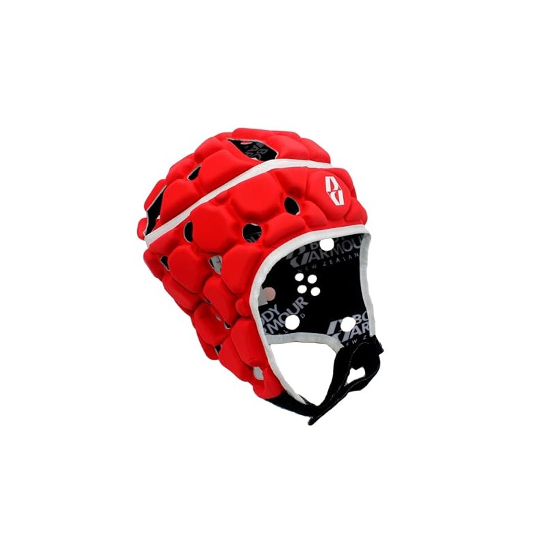 Body Armour Ventilator Head Guard (Red, Large Boys)