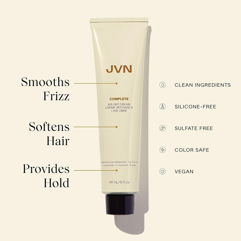 JVN JVN Complete Air Dry Cream 5oz Full Size New