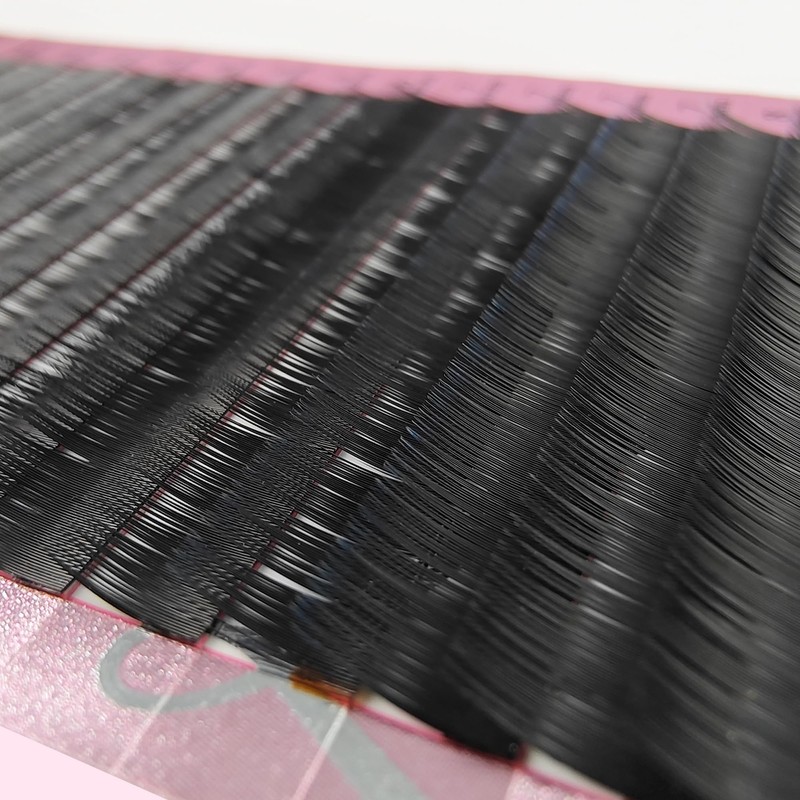 Individual Eyebrow Extensions 0.1mm Thickness Mixed Length 5mm-8mm Color Black