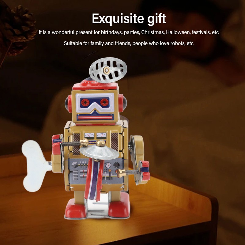Wind Up Robot Toy Hand Made Exquisite Retro Wind Up