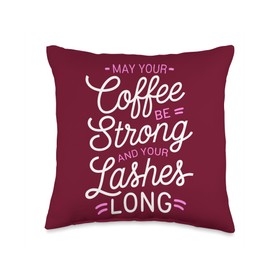 Lash Technician Lash Lounge Owner Long Eyelashes Lash Tech Throw Pillow