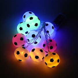 Kopida LED String Light Soccer Balls Lights Football Lights Battery Powered Fairy Light String Light for Garden Home Anniversary Party Decor