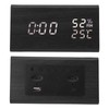 Wooden Digital Alarm Clocks LED Display Temperature Humidity Alarm Clocks