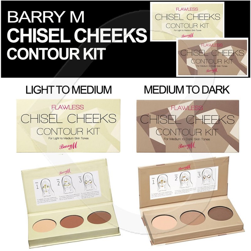 Barry M Cosmetics Chisel Cheeks Contour Kit, Light