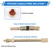 VekAuto 1Set 180 Degrees Copper Tire Valve Extension with Flexible