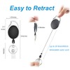 YAKESD 50 Packs Heave Duty Badge Reels Retractable with Carabiner