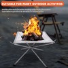 LUKVCIY Portable Fire Pit for Camping, 42CM Foldable Outdoor Firepit