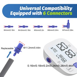 XXL Blood Pressure Cuff 9”-24” (22-60CM) Compatible with All Automatic Blood Pressure Monitors, Extra Large BP Replacement Cuff for Big Arms - Includes 6 Connectors