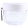 Souhgaue Overnight Oat Containers with Lid and Spoons 2PCS, 20Oz