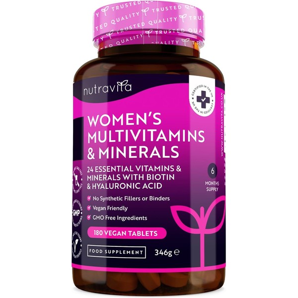 Nutravita Women's Multivitamins & Minerals – 24 Essential Nutrients +