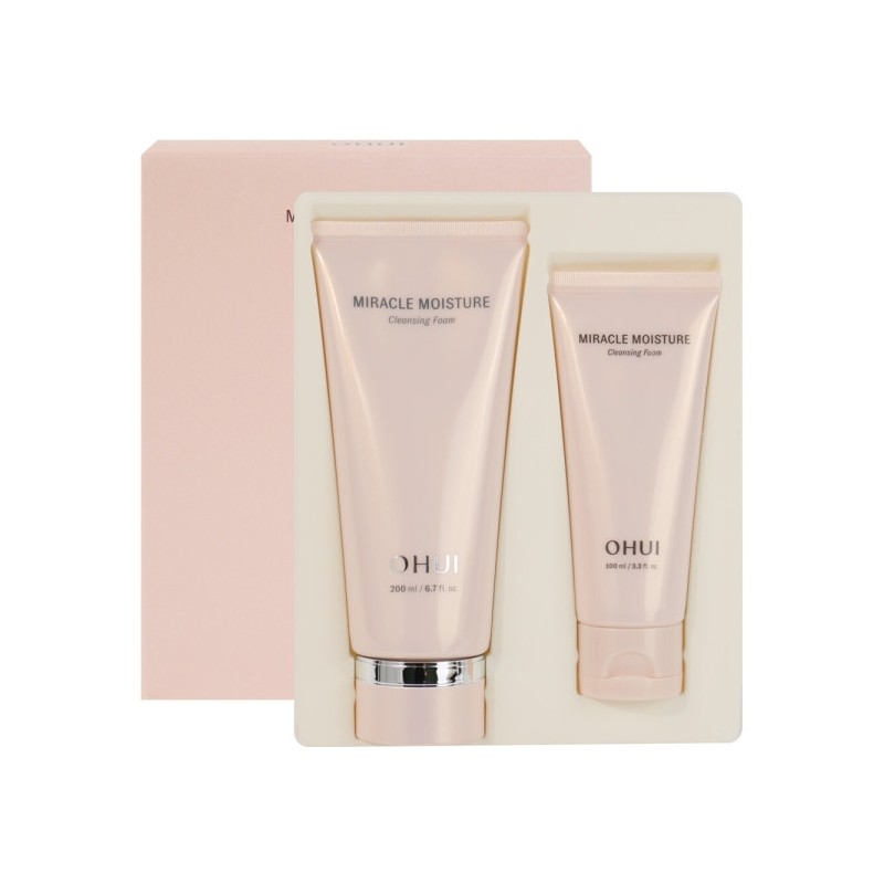 Ohui Miracle Moisture Cleansing Foam Special Set 200+100ml / 오휘