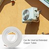 COSTWAY 25 Ft. Mini Split Line Set, 1/4”&1/2” O.D. Copper