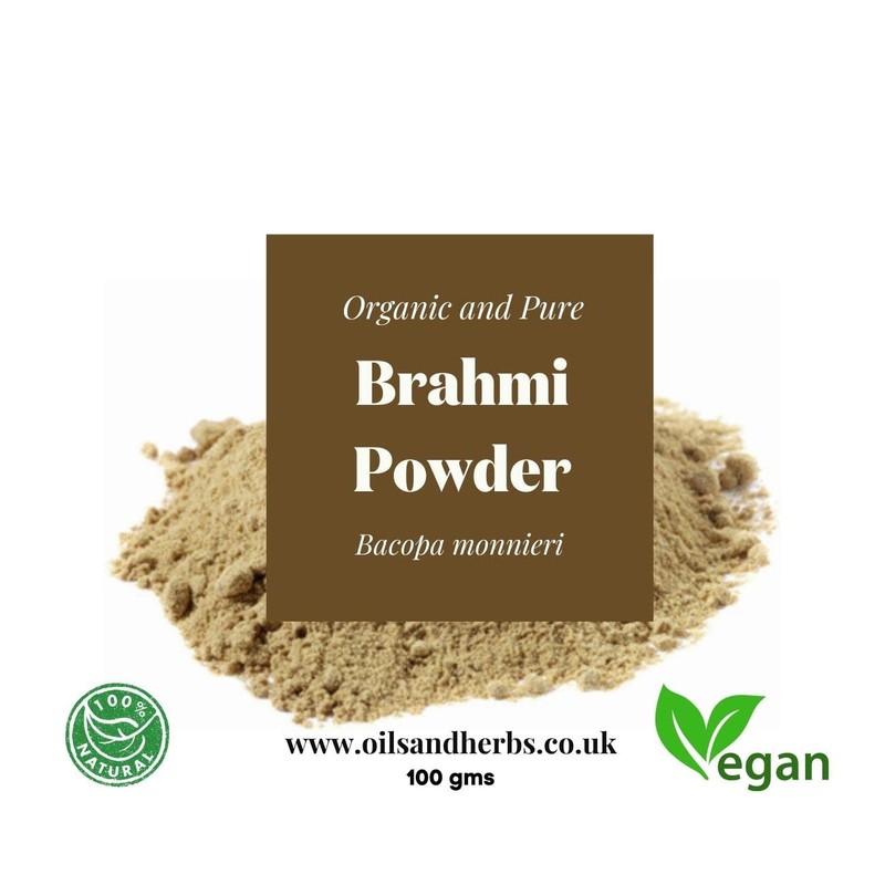 Clean Organic Brahmi Powder - Bacopa Monnieri - Pure and