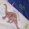 Catherine Lansfield Prehistoric Dinosaurs Reversible Single Duvet Cover Set with