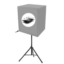 12 Inch Outdoor Speaker Cover, PA/DJ Lightweight Powered Speaker Cover Bag, Upright Powered Speaker Cover, Protective Cloth Cover Bag for Audio, Sand Proof Dustproof Waterproof Protection Bag-Gray