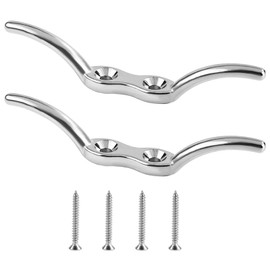 PEUTIER Boat Tie Down Cleats, 4.41 Inch Boat Dock Cleat with 316 Stainless Steel Kayak Anchor Rope Cleat Heavy Duty for Marine Deck Hardware Accessories