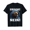 Pug Saying Funny Gift I Bevor du fragst Nein T-Shirt,