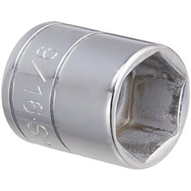 SK Professional Tools 40918 1/4 in. Drive 6-Point Fractional Standard Chrome Socket – 9/16 in. old Forged Steel Socket with SuperKrome Finish, Made in USA
