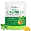 Acentialabs Wild Oregano Oil Softgels – 6000mg with 120 Count, Includes 200mg Black Seed Oil | High Carvacrol & Thymoquinone for Immune Support | Non-GMO & Gluten-Free