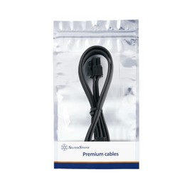 Silver Stone Modular Power Supply Cable EPS/ATX 12V 8pin to 4+4pin SST-PP06BE-EPS35 Black