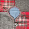 VHC Tree Skirt Plaid Tartan Flannel FeChristmas Reversable Red Grey