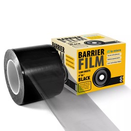 House Brand Blue Barrier Film, Plastic Sheets, Tape for Dental Tattoo Medical Adhesive Roll - Black, 1