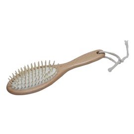Hair Care Flat Hairbrush Well-Being Natural Wood