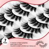 Natural Cat Eyelashes False Lashes Wispy 14mm False Eyelashes Natural