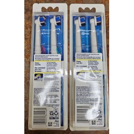 Oral-B Lot of TWO - Oral-B 3D White Electric Toothbrush Replacement 6 Brush Heads eb18p