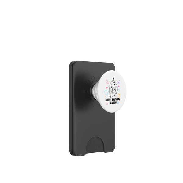 Happy Birthday to Awoo! Golden Retriever hat Geburtstag PopSockets PopWallet