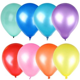 Trimming Shop 100pcs Round Shape Rainbow Balloons 10 inch Latex Balloons Pack Premium Quality Multicoloured Balloons for Rainbow Party Decorations Wedding Christmas Decorations Party Bag Fillers