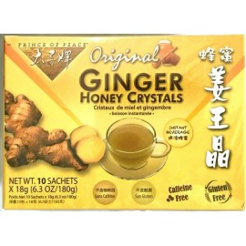 Prince of Peace Original Ginger Honey Crystals Instant Tea Lemon 6.3 oz gluten free