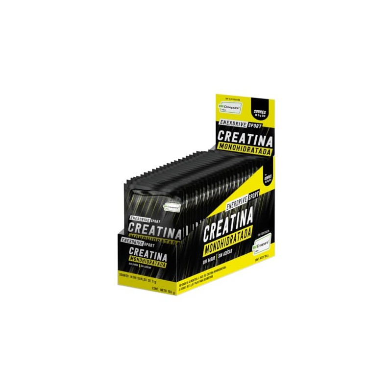 Creatina Monohidratada Creapure, Multipack 20 Sobres de 5g C/U