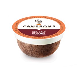 Cameron's Coffee Single Serve Pods, Flavored, Sea Salt Caramel, 12 Count (Pack of 6)