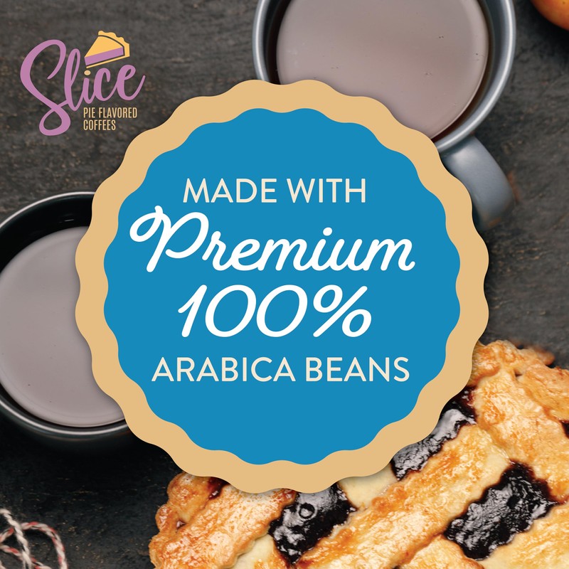 Slice Coffee Flavored Coffee Compatible with K Cup Brewers Including