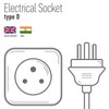 5 Amp Round Pin Plugs Mains Plug 3 Pin Lighting